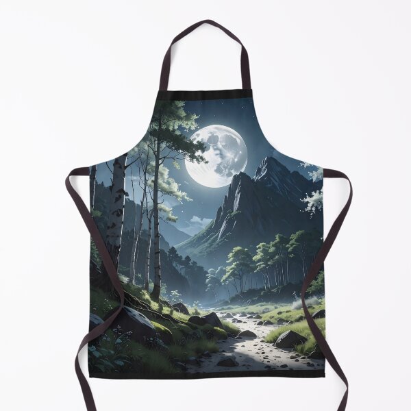 Item preview, "Mystical Mountains by Moonlight" designed and sold by Schoenenwald - Illustrations Uniques et Originales.