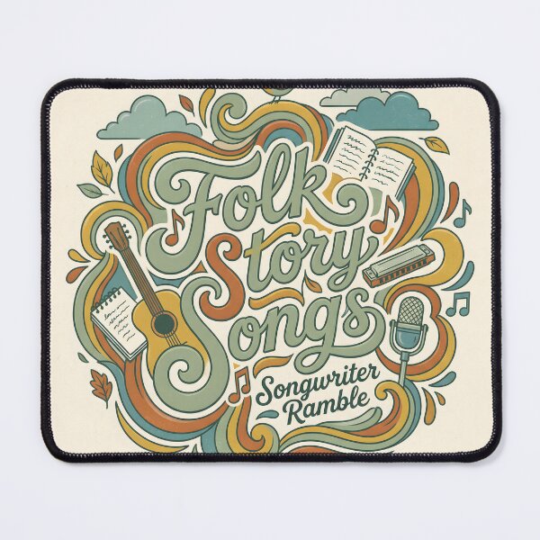 Item preview, Todd Snider Inspired Folk Story Songs Poster – Vintage Songwriter Typography Art Print designed and sold by AbstractAuraArt.