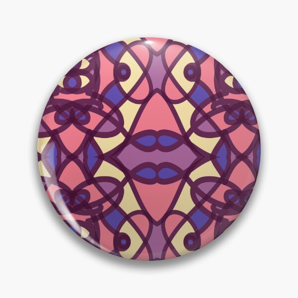 Item preview, abstract stained glass illustration pink designed and sold by IreneRuya.