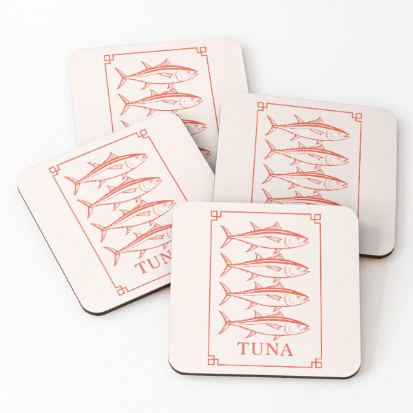 Item preview, Coral Red Tuna Stack designed and sold by PrintSmithArt.