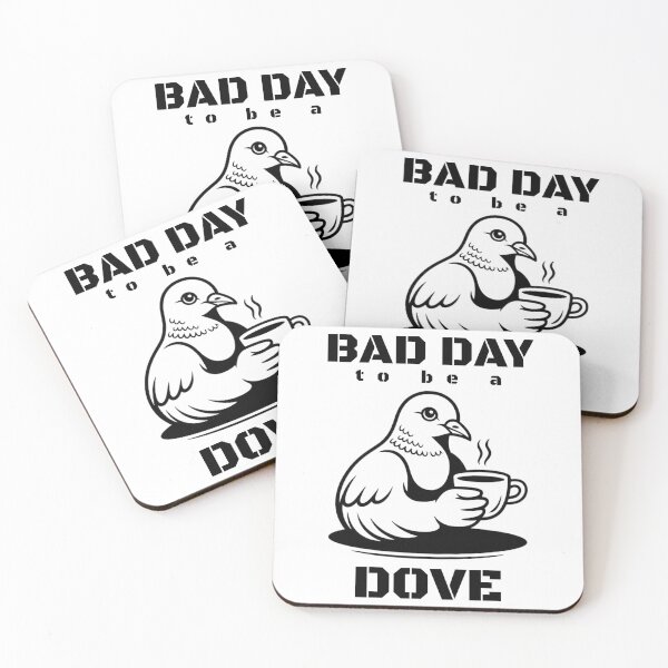 Item preview, Bad Day to Be a Dove | Funny Minimalist Pigeon Tee designed and sold by PROPera-design.