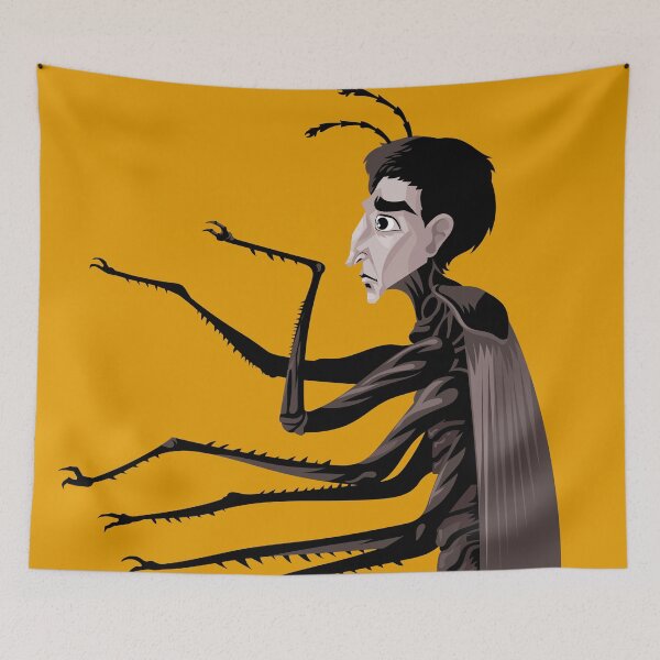 Item preview, man metamorphosis into insect symbol of despair designed and sold by matintheworld ( delcarmat ).
