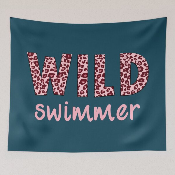 Item preview, Wild Swimmer Pink Leopard Print designed and sold by Jeallan Designs.
