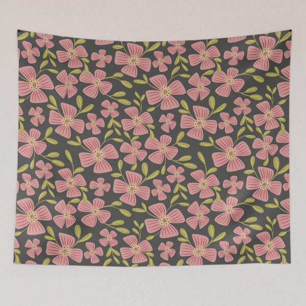 Item preview, Modern Hibiscus — dark designed and sold by Willow & Grace Designs.