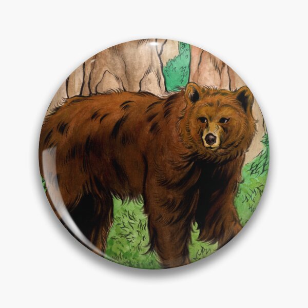 Item preview, Forest Bear Watercolor Art designed and sold by VesperyThings.