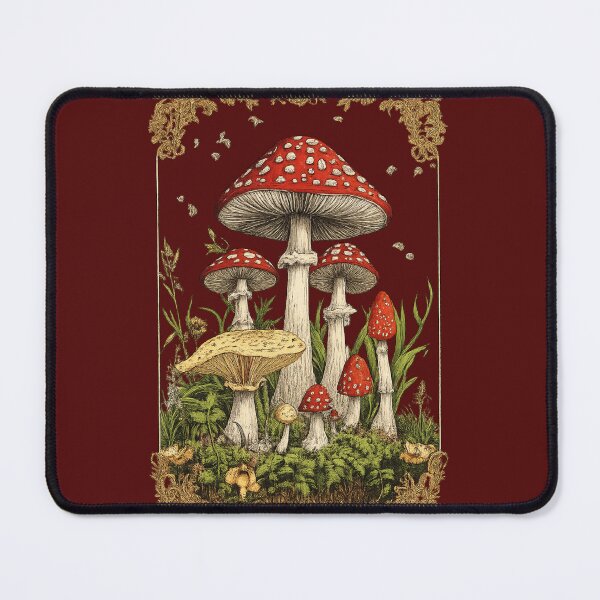 Item preview, Vintage Mushroom Forest Illustration designed and sold by TeeHatch.