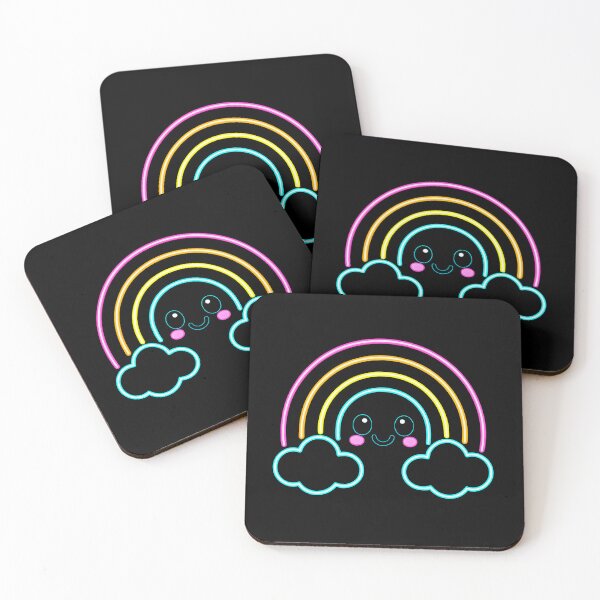 Item preview, Cute Neon Rainbow Kawaii Design designed and sold by SigmaSoul.