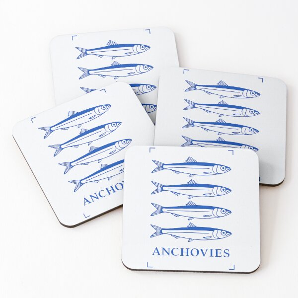 Item preview, Cobalt Blue Anchovies Stack designed and sold by PrintSmithArt.