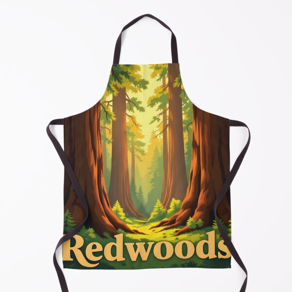 Item preview, Redwoods National Park: Vintage-Style Painterly Travel Poster designed and sold by LSVart.