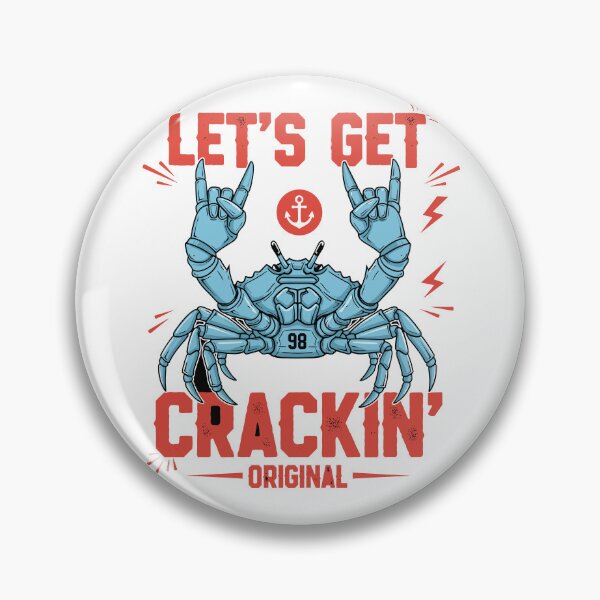 Item preview, Let’s Get Crackin’ – Rockin’ Crab Illustration designed and sold by bayzidstock.