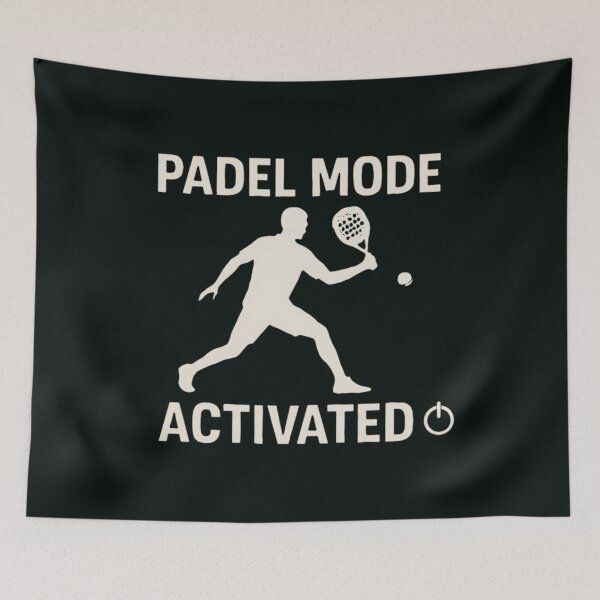 Item preview, Padel Mode Activated – Silhouette Padel Player  designed and sold by SidTastic .