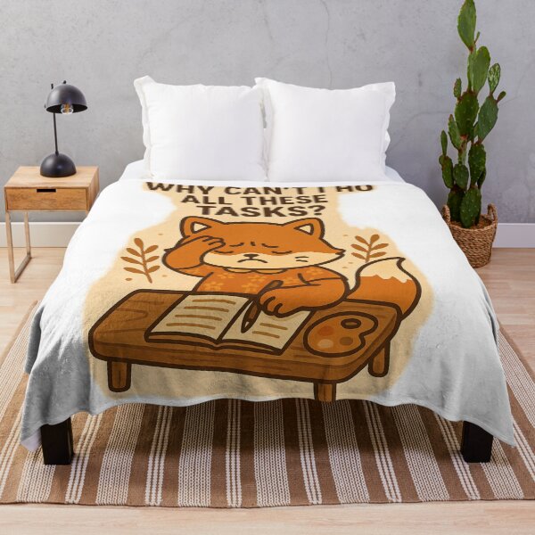 Item preview, Kawaii Overwhelmed Fox Meme – Cute Cottagecore Humor designed and sold by kimkosovo.