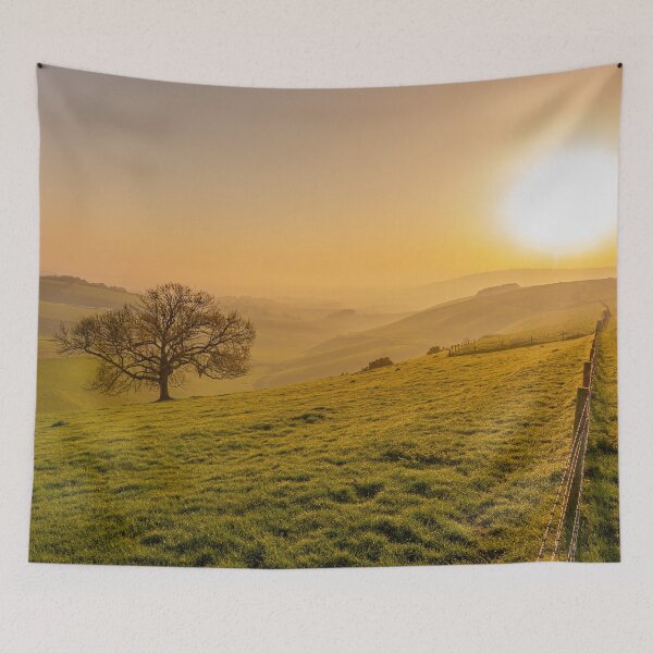 Item preview, Misty South Downs Way designed and sold by HazyApplePhoto.