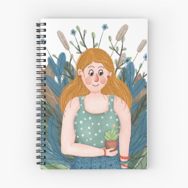 Item preview, Cute Girl Holding Plant Pot Illustration  designed and sold by LucyWinton.