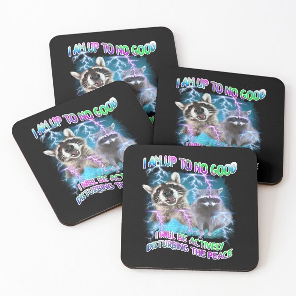 Item preview, Chaos Raccoon Up To No Good Meme designed and sold by TeeARTHY.