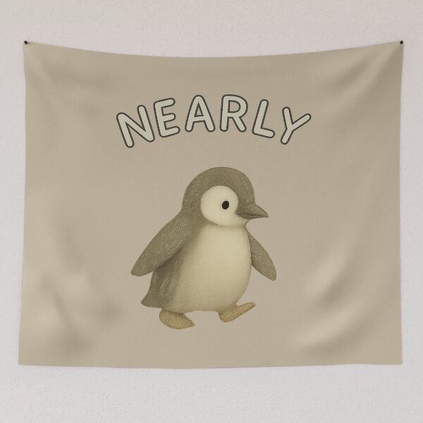 Item preview, Nearly There Penguin designed and sold by ChirpInc.