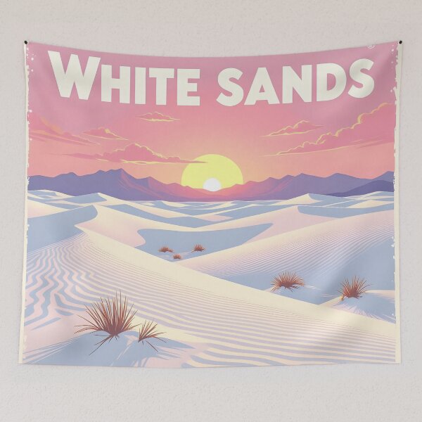 Item preview, White Sands, New Mexico: Vintage-Style Painterly Travel Poster designed and sold by LSVart.