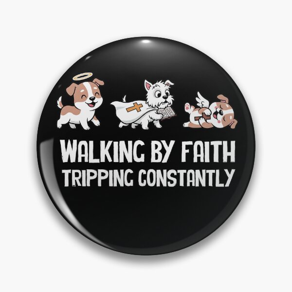 Item preview, Christian Dogs Walking by Faith Tripping Constantly Bible designed and sold by BornBorn.