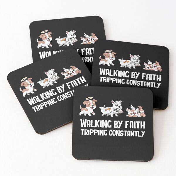 Item preview, Christian Dogs Walking by Faith Tripping Constantly Bible designed and sold by BornBorn.