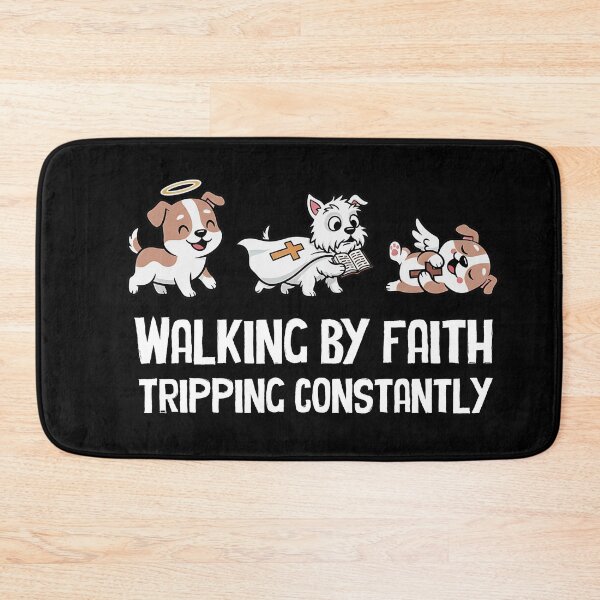 Item preview, Christian Dogs Walking by Faith Tripping Constantly Bible designed and sold by BornBorn.