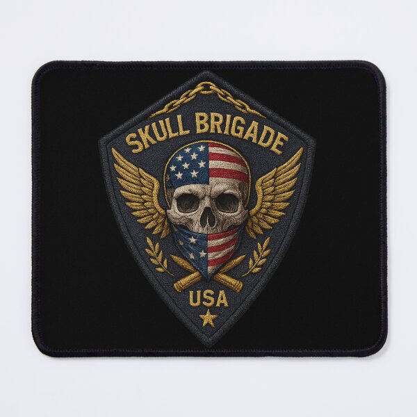 Item preview, Skull Brigade USA wings and ammo shield designed and sold by LaNadaYFundante.