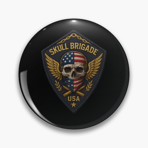 Item preview, Skull Brigade USA wings and ammo shield designed and sold by LaNadaYFundante.
