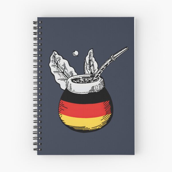 Item preview, Yerba Mate Matero with German Flag – Minimal Vintage Design designed and sold by flamini.