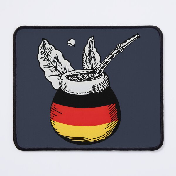 Item preview, Yerba Mate Matero with German Flag – Minimal Vintage Design designed and sold by flamini.
