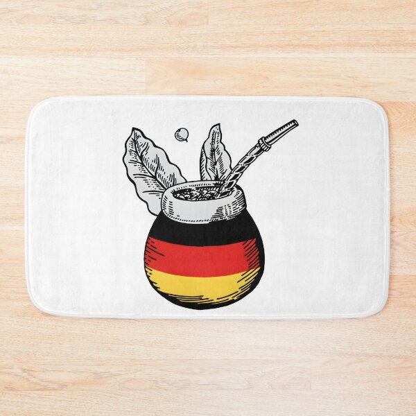 Item preview, Yerba Mate Matero with German Flag – Minimal Vintage Design designed and sold by flamini.
