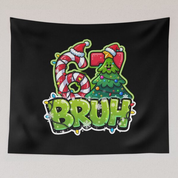 Item preview, Bruh 67 Christmas Meme, Funny Six Seven Xmas Holiday designed and sold by NuralsArt.