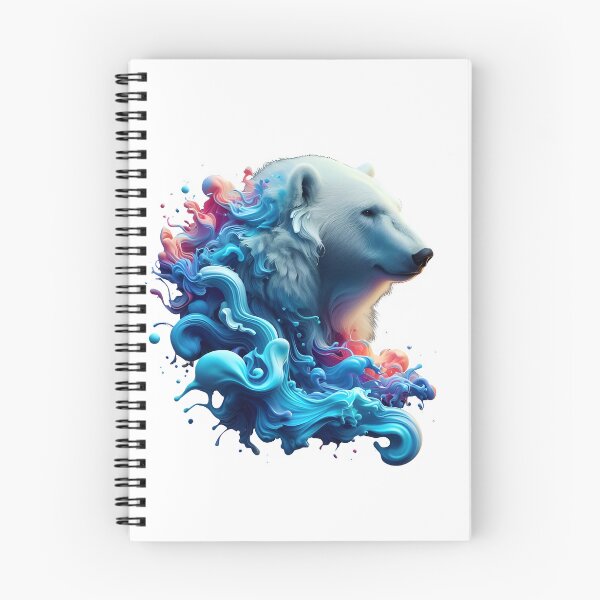 Item preview, Polar Bear colorful splash art designed and sold by BeAr-tist.