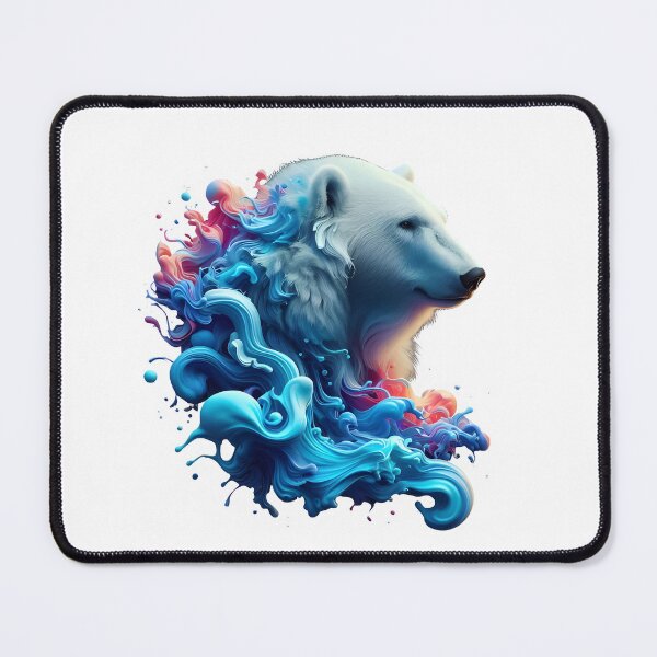 Item preview, Polar Bear colorful splash art designed and sold by BeAr-tist.