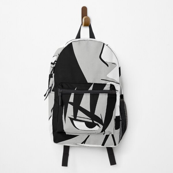 Item preview, Manga Scarred Warrior Art – Dramatic Black and White Portrait designed and sold by DrawHandArt.