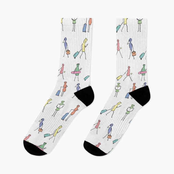 Item preview, People/Doodle Characters walking --Travel-- see my page for more! designed and sold by LucyWinton.