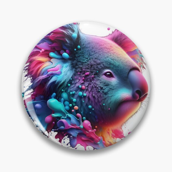 Item preview, koala colorful splash art designed and sold by BeAr-tist.