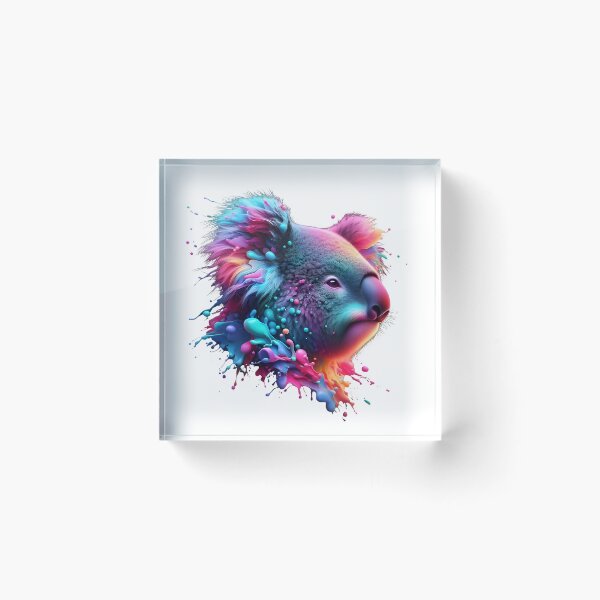Item preview, koala colorful splash art designed and sold by BeAr-tist.