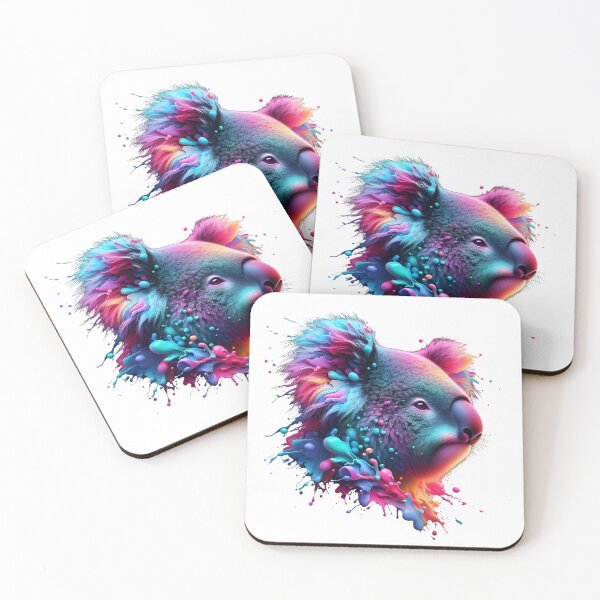 Item preview, koala colorful splash art designed and sold by BeAr-tist.