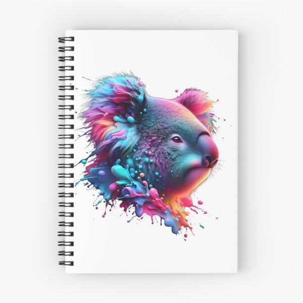 Item preview, koala colorful splash art designed and sold by BeAr-tist.