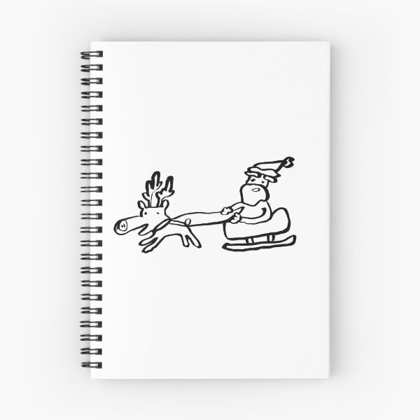 Item preview, Santa Riding a Reindeer Sleigh – Festive Holiday Design designed and sold by TaisanNYC.