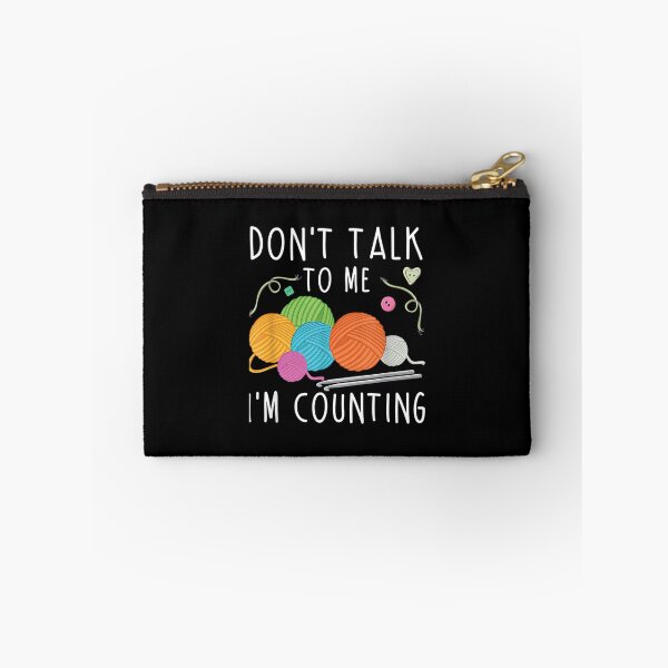 Item preview, Don'T Talk To Me I'M Counting Crochet Knitting Funny designed and sold by PeggyBeverly.