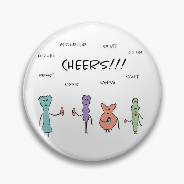 Item preview, Cheers!!! Doodle characters toasting a drink -- see my page for more! designed and sold by LucyWinton.
