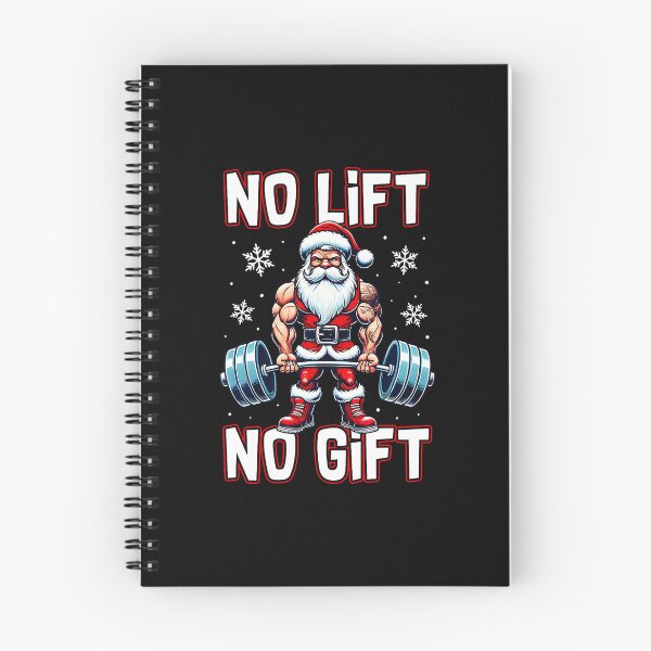 Item preview, No Lift No Gift Funny Santa Claus Gym Fitness Weightlifting designed and sold by BeulahJoseph.