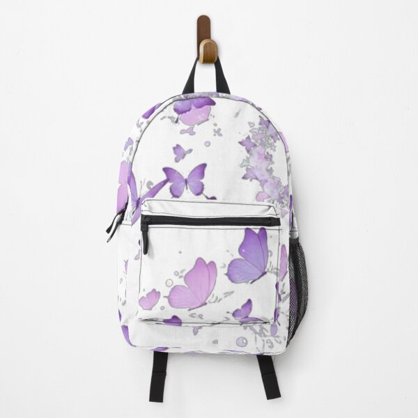 Item preview, Purple Butterfly Wreath Watercolor Design designed and sold by EtherealFlutter.