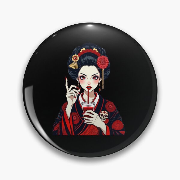 Item preview, Gothic Geisha Vampire Girl Dark Fantas designed and sold by TeeARTHY.