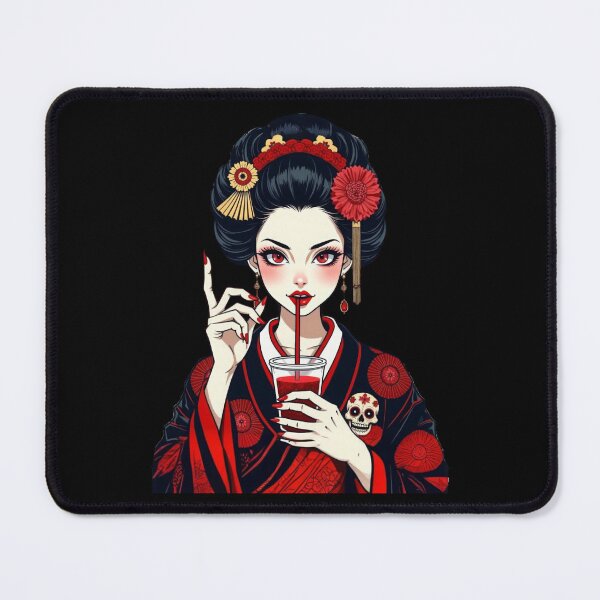 Item preview, Gothic Geisha Vampire Girl Dark Fantas designed and sold by TeeARTHY.