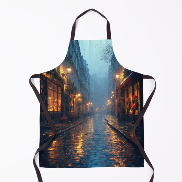 Item preview, Parisian Street in the Evening Rain designed and sold by auradream.ai.