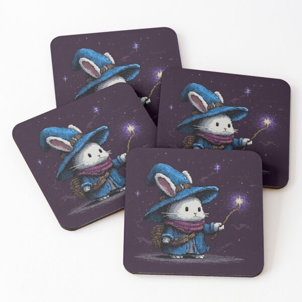 Item preview, Bunny Wizard Pixel Art designed and sold by Kaos-Bit.
