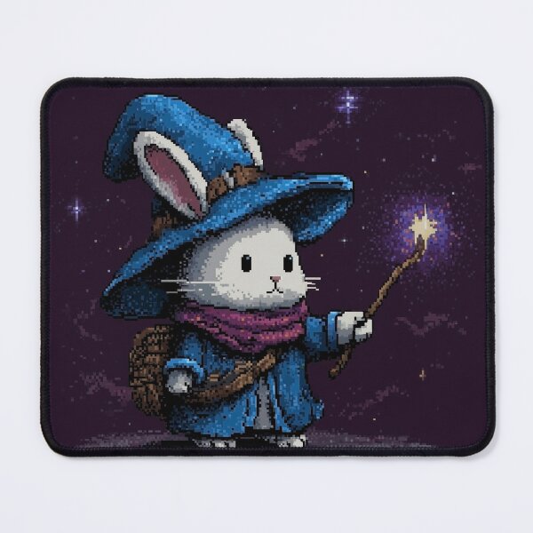 Item preview, Bunny Wizard Pixel Art designed and sold by Kaos-Bit.