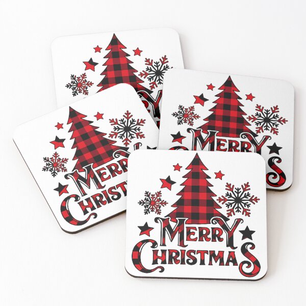 Item preview, Buffalo Plaid Christmas Tree – Merry Christmas Design designed and sold by DariusZD.