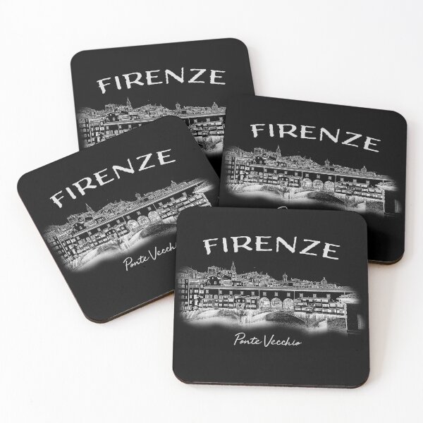 Item preview, Ponte Vecchio Firenze (White letters on black bckgrd) designed and sold by Doug's Landing.